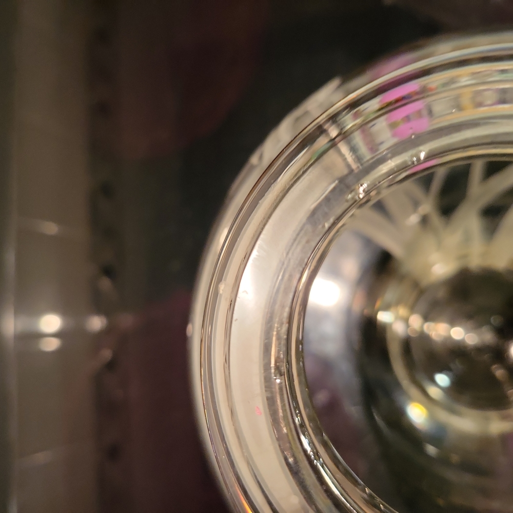 Dorothy Thorpe Glass Etched Floral Vase w/ Bee Mid-century Modern Signed… - Picture 11 of 11
